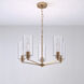 Beverlly 5 Light 26 inch Modern Gold Chandelier Ceiling Light